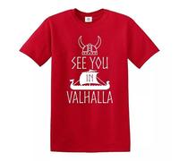 Trend Gear See You in Valhalla T-Shirt Mens Funny Vikings Thor TV Show Norsemen Mythology