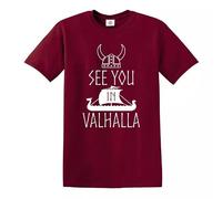 Trend Gear See You in Valhalla T-Shirt Mens Funny Vikings Thor TV Show Norsemen Mythology