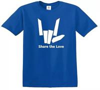 Trend Gear Share T-Shirt for Kids Sharer Logo (Royal Blue,7-8 Years)