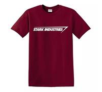 Trend Gear Stark Industries T Shirt Shield Comic Top Tee(Maroon, XL)