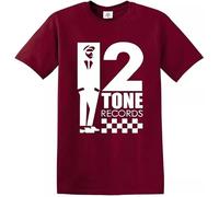 Trend Gear Studio 1 ONE T-Shirt Jamaican SKA Reggae Rocksteady Retro Records Men Top (Maroon, S)
