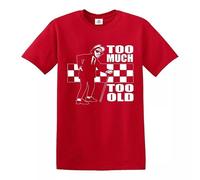 Trend Gear Too Much Too Old T-Shirt Ska 2 Tone Records Music Retro Top Tee - RED - M