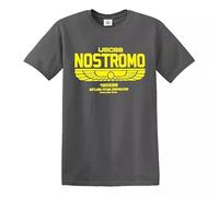 Trend Gear USCSS Nostromo Alien T-Shirt 180286 Mens Film Movie Weyland-Yutani Gift Top - Charcoal - M