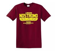 Trend Gear USCSS Nostromo Alien T-Shirt 180286 Mens Film Movie Weyland-Yutani Gift Top - Maroon - XXL