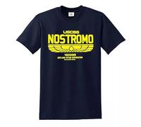 Trend Gear USCSS Nostromo Alien T-Shirt 180286 Mens Film Movie Weyland-Yutani Gift Top - Navy - 4XL