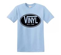 Trend Gear Vinyl Since 1948 T-Shirt Record DJ Cotton Gift Present Novelty Summer Winter Top Tee - Sky Blue - 4XL