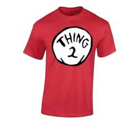 Trend Gear World - Book - Day - School Fancy Dress 1 and 2 DR T-Shirt Thin(Thing 2,XL)