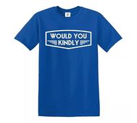 Trend Gear Would You Kindly T-Shirt Video Game Funny Gaming Gift Present Top Tee - Royal Blue - XL