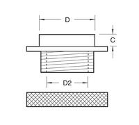 Trend Screw-On Style Guide Bush for Precision Routing, 1 3/16 Inch, GB/US/30