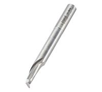 Trend Single Flute Helical Plunge Router Cutter, Extended Neck, 8mm Shank | High Speed Steel Cutter With Narrow Extended Neck For Deep Plunge Work In Softwoods And Hardwoods, 50/18X8MMHSSE