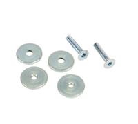 Trend Hinge Jig 3mm Stop Kit, Silver, for Architectural Designs | Ideal For Architectural Designs, This Silver 3mm Stop Kit Includes Fixing Screws For Easy Installation, HJ/1