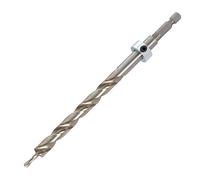 Trend HSS Pocket Hole Jig Drill Bit with Quick Release Hex Shank & Depth Setting Collar, 9.5mm, Drill Bit for Hardwoods & Softwoods, PH/DRILL/95Q