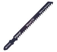 Trend Jigsaw Blade T111C – Fast Coarse Cut for Wood, 100mm x 3mm, CV Up-Cut, Pack of 5