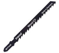 Trend Jigsaw Blades, 5 Pack, 100mm x 4mm, CV Up-Cut, T-Shank