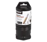 Trend Kitchen Fitters Pack with Straight Two Flute Worktop Router Cutters, Connecting Bolts and 10 x No.20 Biscuits, BR/KFP/1