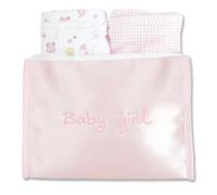 Trend Lab Bib and Burp Cloth Gift Set, Pink