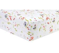 Trend Lab Deluxe Flannel Fitted Crib Sheet, Winter Woods