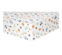 Trend Lab Jungle Friends Deluxe Flannel Fitted Crib Sheet