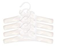 Trend Lab Satin Hangers, White, 4 Piece