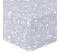 Trend Lab Stars and Moon Flannel Fitted Crib Sheet (103783)