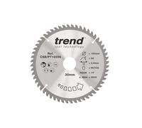 Trend Laminate & HPL Circular Saw Blade, 185mm Diameter, 30mm Bore, 56 Teeth, 2.6mm Kerf, +4° Hook, TCT, Super-Fine Finish, CSB/PT18556