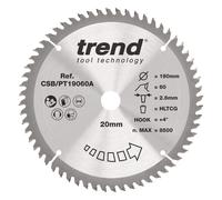 Trend Laminate/Hpl Circular Saw Blade 190Mm X 20Mm X 60T CSB/PT19060A