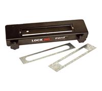 Trend Large Lock Jig with Baldwin Templates, TCT Router Bit & Guide Bush for Precise Door Lock Installations, LOCK/JIG/A