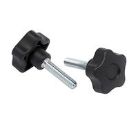 Trend Lobe Knob M8x35mm Pack of 2, Reinforced Plastic for Strong Clamping