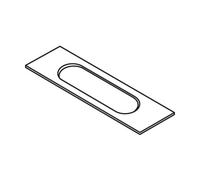 Trend Lock Template 20Mm X 150Mm Faceplate Rounded Ends Pk 1 WP-LOCK/T/165