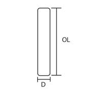 Trend Lock Template 22.2Mm X 152.5Mm Faceplate Pk 1 WP-LOCK/T/2