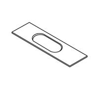Trend Lock Template 26Mm X 56.5Mm Faceplate Rounded Ends Pk 1 WP-LOCK/T/253