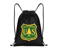 Trend Logo Of The United States Woods Service Unisex Drawstring Bag Large Drawstring Backpack Waterproof String Backpack For Gym Football Holidays Picnic