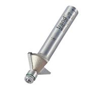Trend Router Cutter Bit Miniature Chamfer 45° – 1/4in Shank, 14.3x6.35mm, Tungsten Carbide-Tipped