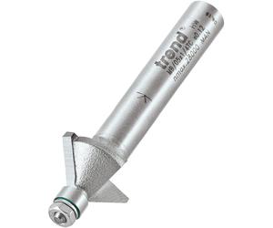 Trend MB/05X1/4TC Professional 1/4" Shank Guided 45° Chamfer Router Cutter Bit-Diameter 14.3mm Cutting Length 6.35mm Bearing 4.8mm Tungsten Carbide