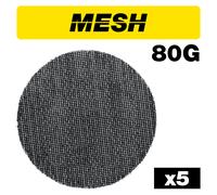 Trend Mesh Random Orbit Sanding Discs 150mm AB/150/80M 80 Grit Pack of 5