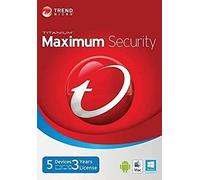 Trend Micro Maximum Security 5 Devices 3 Years for PC, Mac, Android & IOS