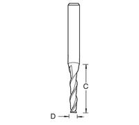 Trend STC Mini Engraver End Mill Wood and Plastics 2.5mm 12mm 4mm