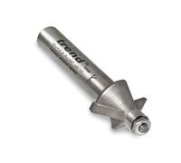 Trend Router Cutter Bit Miniature Chamfer 45° – 1/4in Shank, 14.3x6.35mm, Tungsten Carbide-Tipped