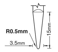 Trend Mini R0.5Mm Half Conical Wood 4050E150 Pk 1 S66/5X4MMSTC