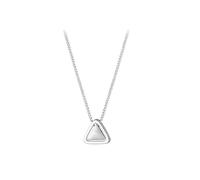 Trend Necklace Pendant Chain Men Women Jewellery Double Layer Triangle Necklace For Women Girl Frosting Minimalism Office