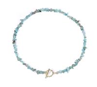Trend Necklace Pendant Chain Men Women Jewellery Natural Green Irregular Beads Necklace Crystals Necklaces Button Necklaces Apatite2