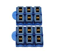 TREND Networks | R166021| VDV II Series Cable Testers | RJ45 Remote Units (#1 - #12) | Numbered Remote and Identifiers | Data Verification and Troubleshooting Tool Accessory | Set of 12