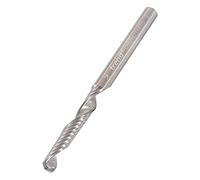 Trend O Flute Spiral Up-Cut Router Cutter, 4mm Shank, 4mm x 28mm Carbide | Ideal For Aluminium, Plastics And Soft Woods, With Solid Tungsten Carbide For Clean Up-Cutting, CNC/402X4STC