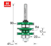 Trend CRAFTPRO Bearing Guided Easyset Ogee Router Cutter