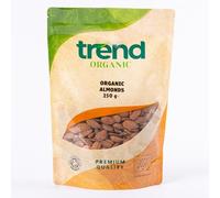 Trend Organic Almonds 250 g - Ideal for Snacking, Baking, and Nutrient-Rich Recipes - High Fibre, High Protein - Certified Organic, Vegan, Non-GMO, No Preservatives, Raw