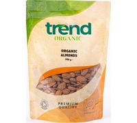 Trend Organic Almonds - Ideal for Snacking, Baking, and Nutrient-Rich Recipes - High Fibre, High Protein - Certified Organic, Vegan, Non-GMO, No Preservatives, Raw, 500g