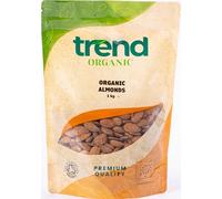 Trend Organic Almonds - Ideal for Snacking, Baking, and Nutrient-Rich Recipes - High Fibre, High Protein - Certified Organic, Vegan, Non-GMO, No Preservatives, Raw, 1kg