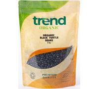 Trend Organic Black Turtle Beans, 1kg - Ideal for Soups, Salads, and Dips - Dense Meaty Texture - Rich in Protein and Fibre, Vitamins and Minerals - Certified Organic, Vegan, Non-GMO, No Additives