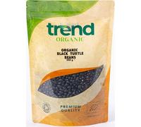 Trend Organic Black Turtle Beans, 500g - Ideal for Soups, Salads, and Dips - Dense Meaty Texture - Rich in Protein and Fibre, Vitamins and Minerals - Certified Organic, Vegan, Non-GMO, No Additives