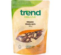 Trend Organic Brazil Nuts: Wholesome Snacking for Adults and Kids, Baking, and Nutrient-Rich Recipes - High Fibre, High Protein - Certified Organic, Vegan, Non-GMO, No Preservatives, Raw, 500g